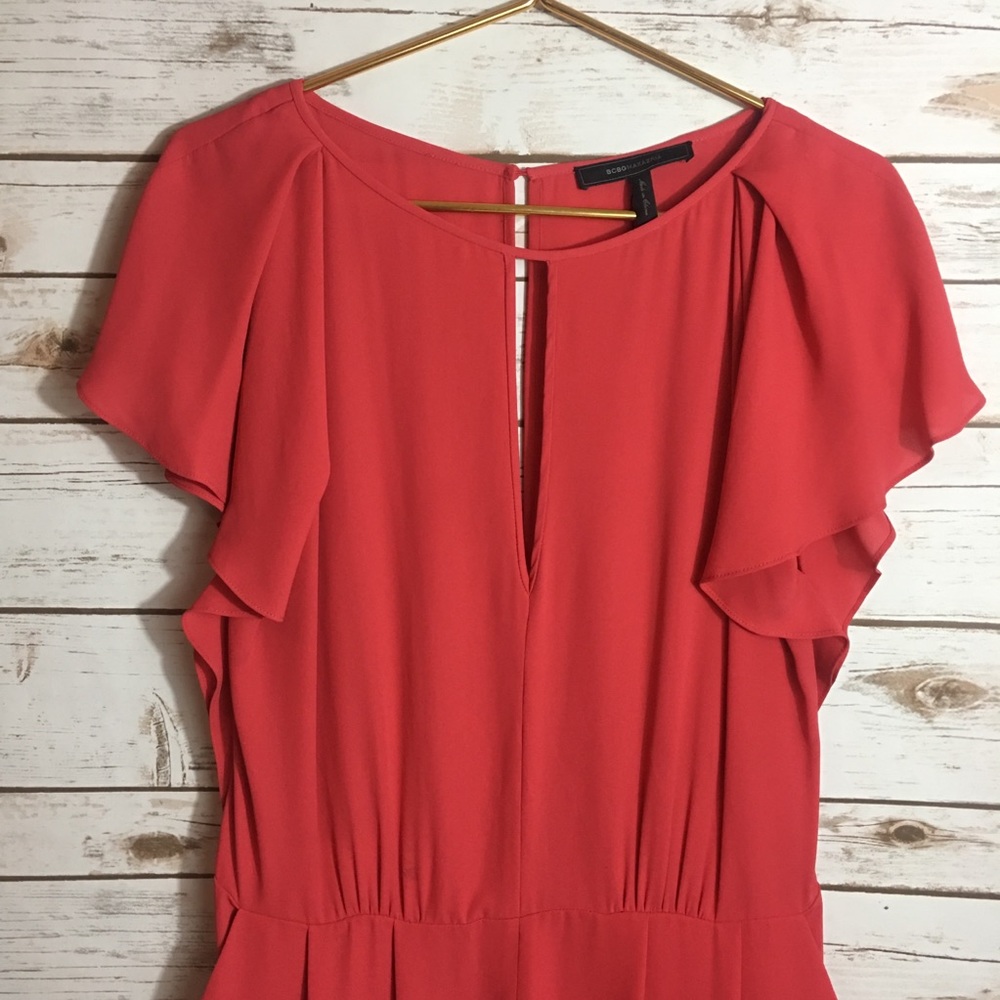 BCBGMaxAzria Pink Romper